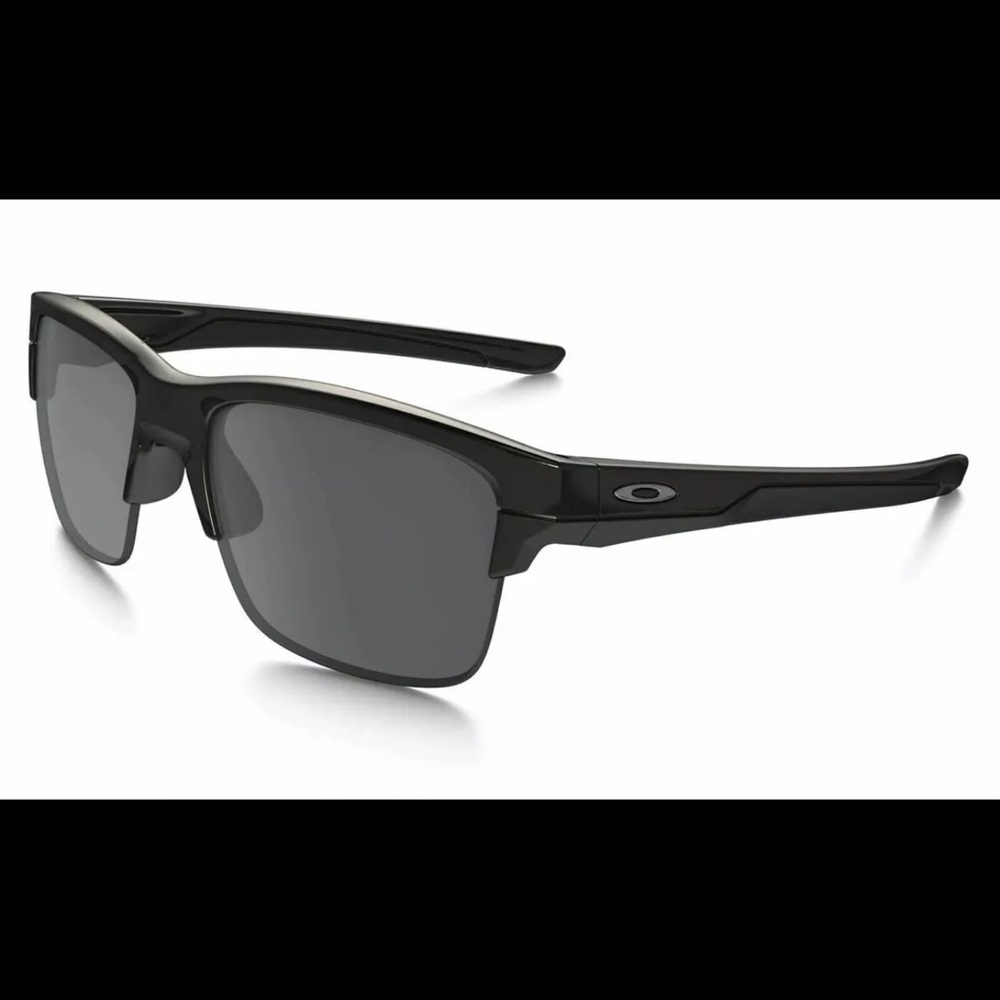 Oakley Men's Thinlink Sunglasses Polished Black With Black Iridium O/S